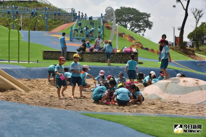 中和員山公園啟用　三大特色遊具好好玩
