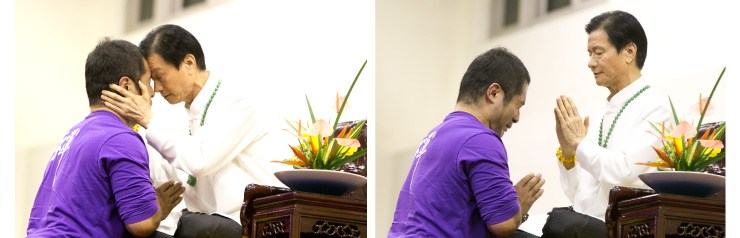 ▲佛教如來宗「妙禪」，近期治癒日本男子島津忠久的弱視眼疾，但網友卻吐槽「眼鏡行要關門了」。（圖／翻攝自佛教如來宗網站）