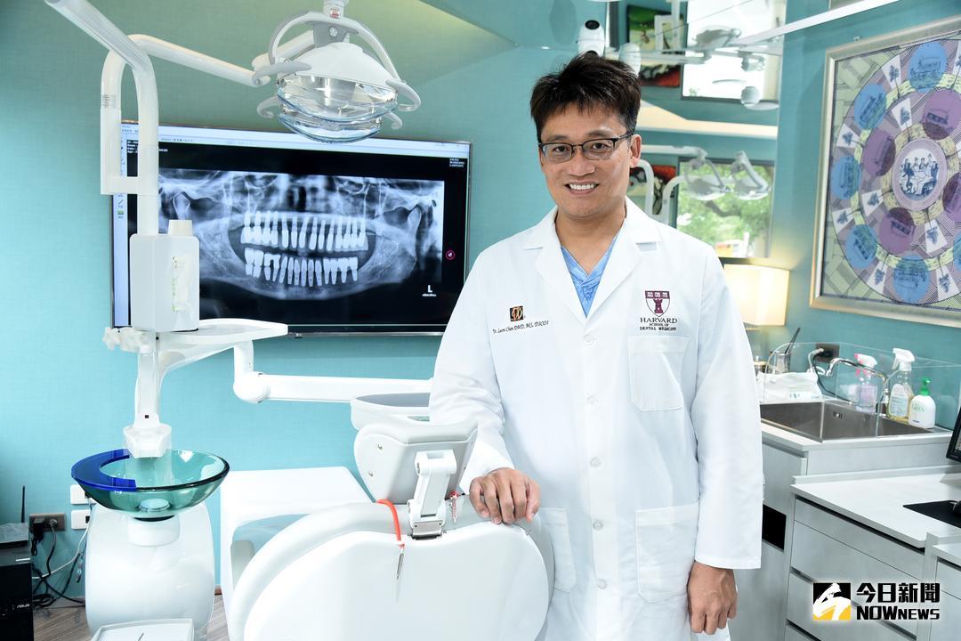 ▲植牙名醫陳俊龍。（圖／記者林柏年攝 , 2018.06.28\\)