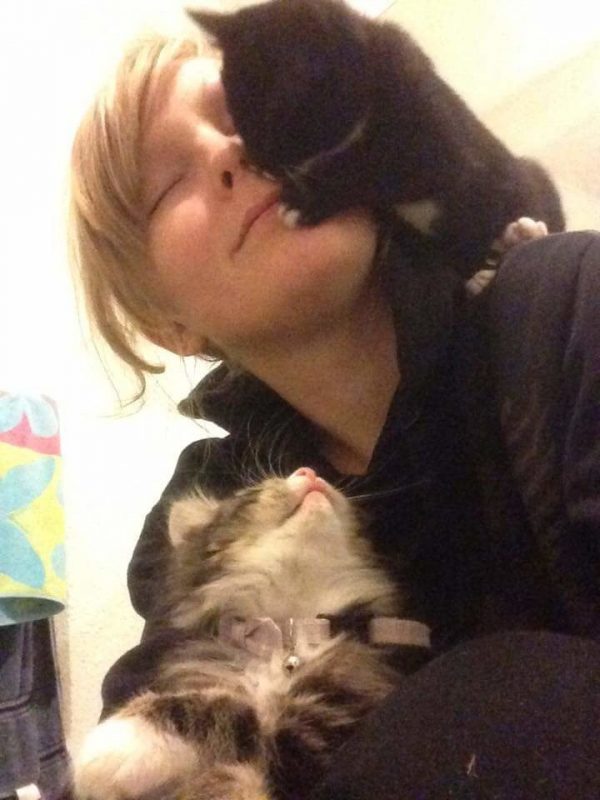 貓咪中途克莉絲朵伸出援手安置牠，並為牠取名為艾莎！