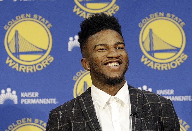 ▲Jordan Bell表示自己能夠被衛冕軍選中，相信就連狀元都會感到羨慕（圖／美聯社／達志影像）