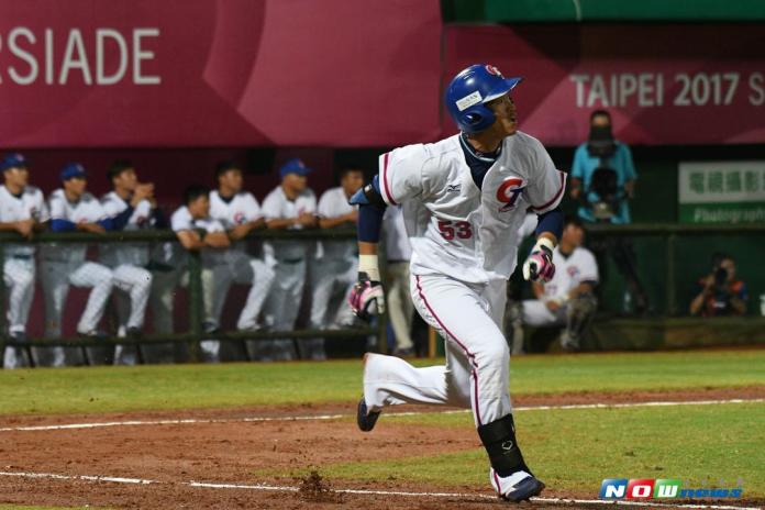 台北世大運棒球項目 中華台北vs.南韓，中華隊球員王正棠。（圖／記者葉政勳攝 , 2017.08.23）