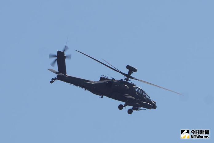 ▲陸軍航特部601旅AH-64E阿帕契攻擊直升機性能展示。（圖／記者呂炯昌攝 ）