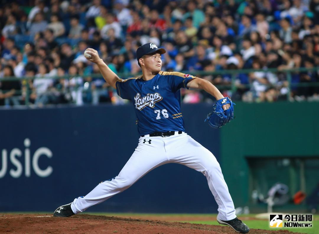 ▲Lamigo桃猿投手吳丞哲。（圖／記者葉政勳攝 , 2018.05.05）