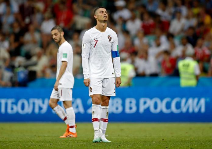 ▲Cristiano Ronaldo在葡萄牙遭淘汰後，難掩失望神情。（圖／美聯社資料照／達志影像）