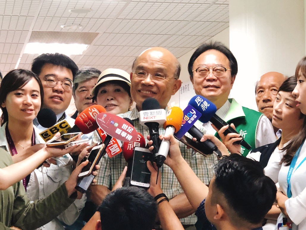 ▲蘇貞昌指出，其實都不分什麼大綠、小綠，大家有一個共同的理想，希望新北更好。（圖／蘇貞昌辦公室提供）