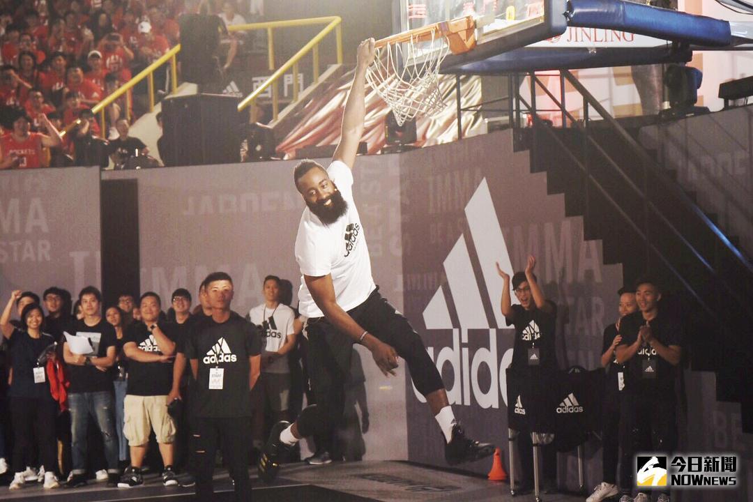 ▲NBA休士頓火箭球星James Harden（圖／陳明安攝 , 2018.07.05）