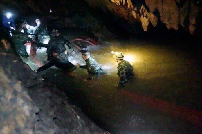 ▲受困洞穴 18 天，泰國足球隊 13 人全數獲救。（圖／達志影像／美聯社）