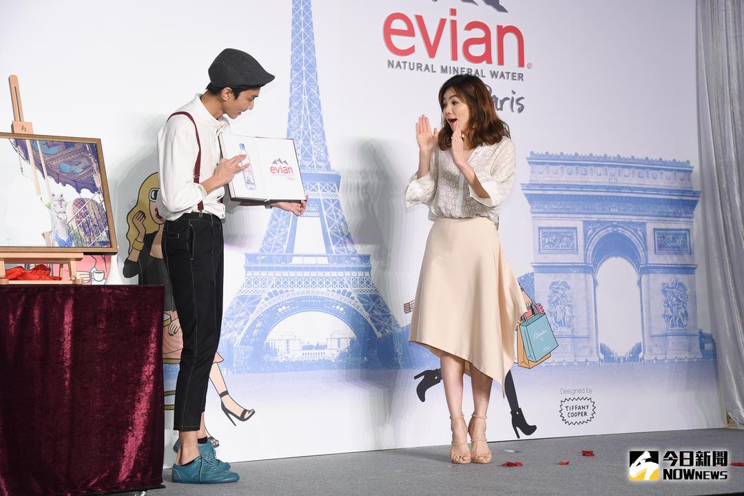 ▲ELLA出席法國天然礦泉水下午茶記者會。（圖／記者陳明安攝，2018.07.06）