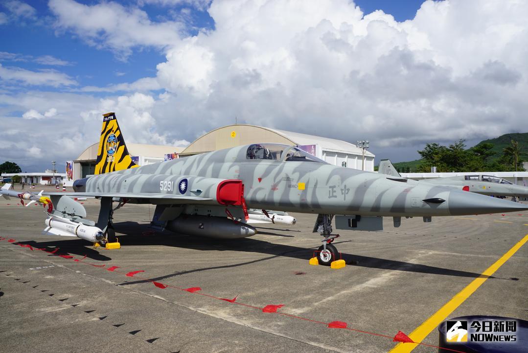 ▲F-5E虎斑彩繪機。（圖／記者呂烱昌攝 , 2018.7.9\\)