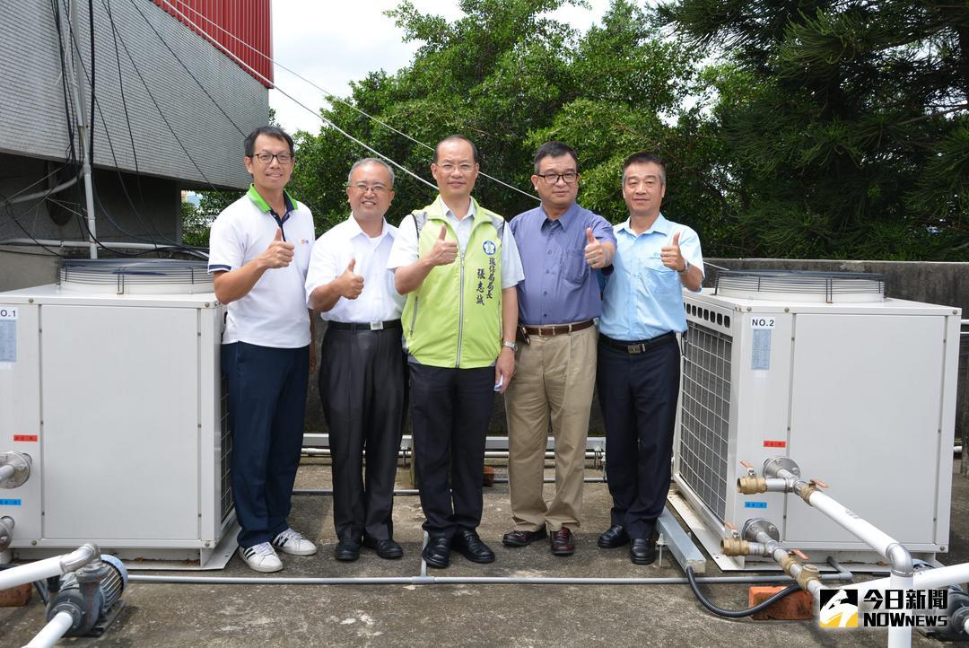 ▲嘉義市輔仁高級中學辦理汰換燃油鍋爐之相關成果展現。（圖／記者郭政隆攝影2018.7.12）