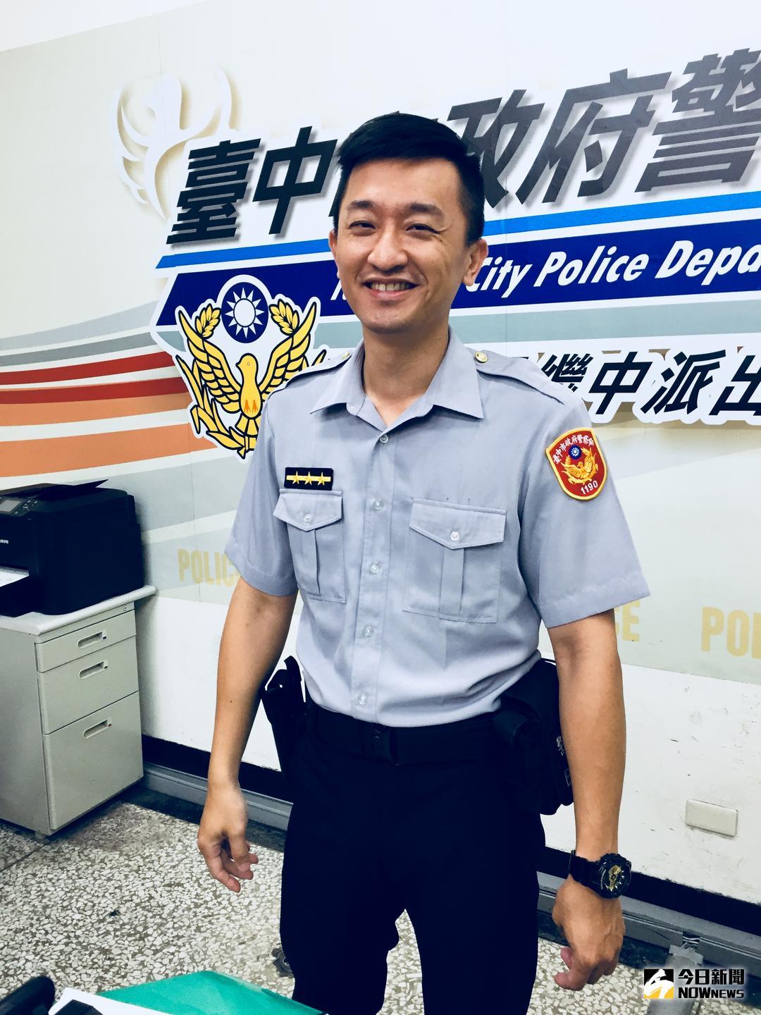 ▲台中市第一分局繼中所菜鳥員警陳涵啼聲初試，主動積極逮捕毒犯  （圖／記者鄧力軍翻攝 , 2018.07.16\\)