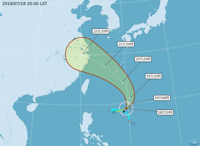 一周雙颱！輕颱「安比」生成　周末影響台灣天氣
