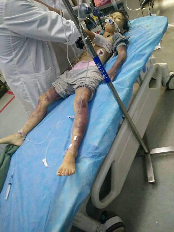 ▲海南省萬寧市一名 29 歲的狠心父親，因 6 歲女兒調皮頂嘴，竟用皮鞭猛抽 1 小時，將女兒活活打死。（圖／翻攝自千奇百怪突發事臉書社團）