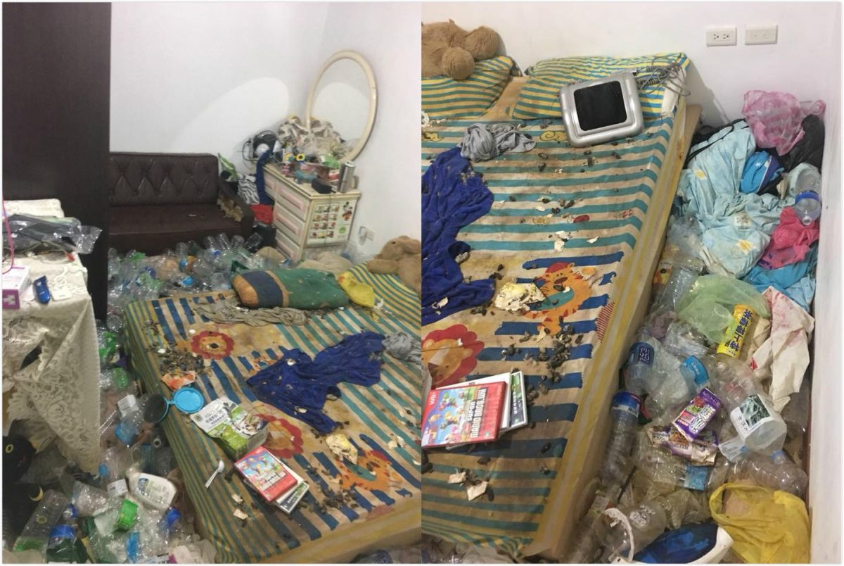 ▲一名房東在臉書社團「爆料公社」中指出，將套房出租給一名女房客，對方卻失聯 3 個月，報警處理破門後驚見房內有如「垃圾場」一般，房客則疑似已經帶著寵物悄悄搬離。（圖／翻攝自爆料公社）