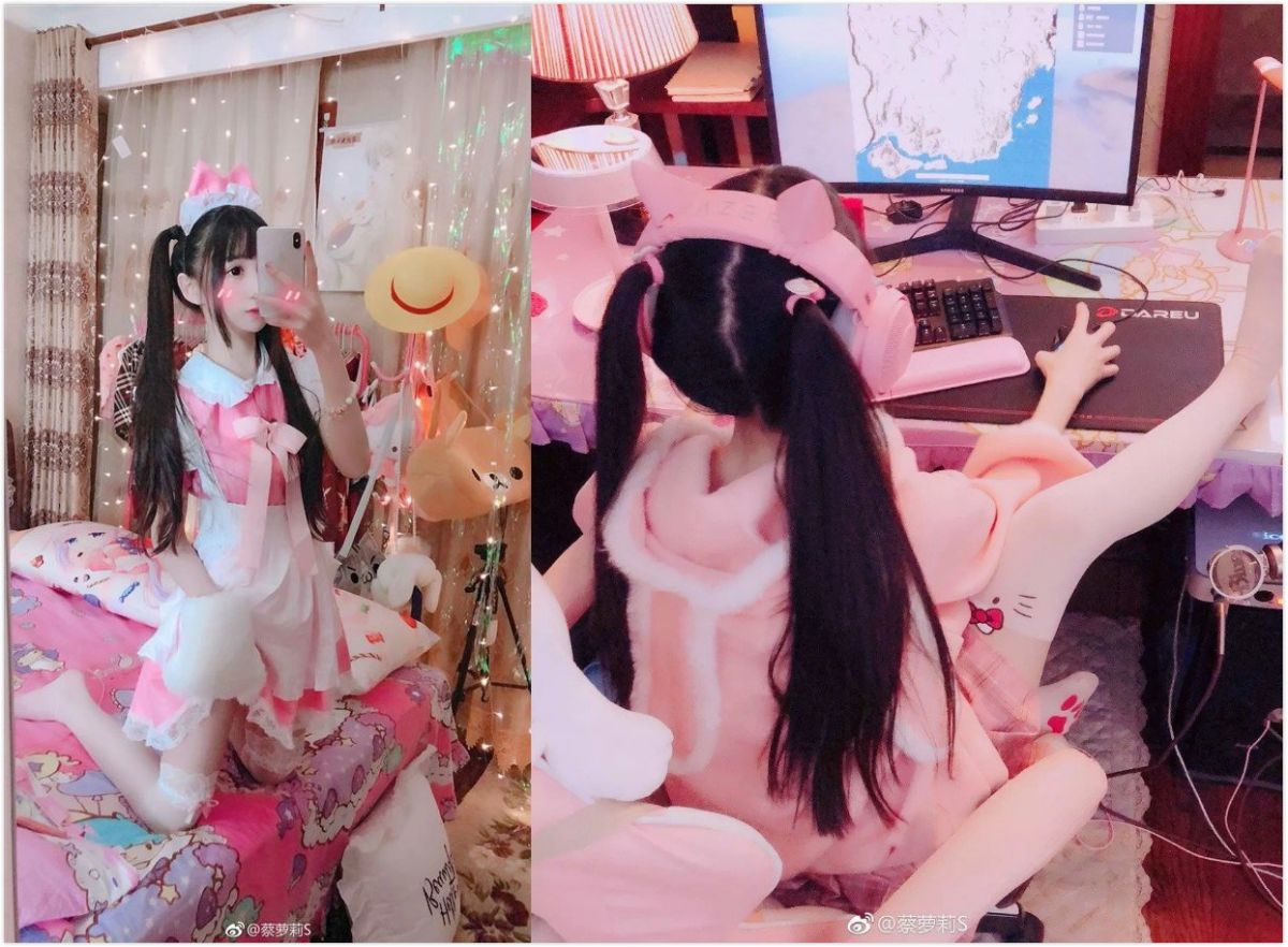 ▲《抖音》網紅「蔡蘿莉」喜歡向外界炫富，稱買得起 45 億元的「莊園別墅」，全身掛滿名牌服飾，近日卻被踢爆這些富裕形象竟全是造假。（圖／翻攝自微博）