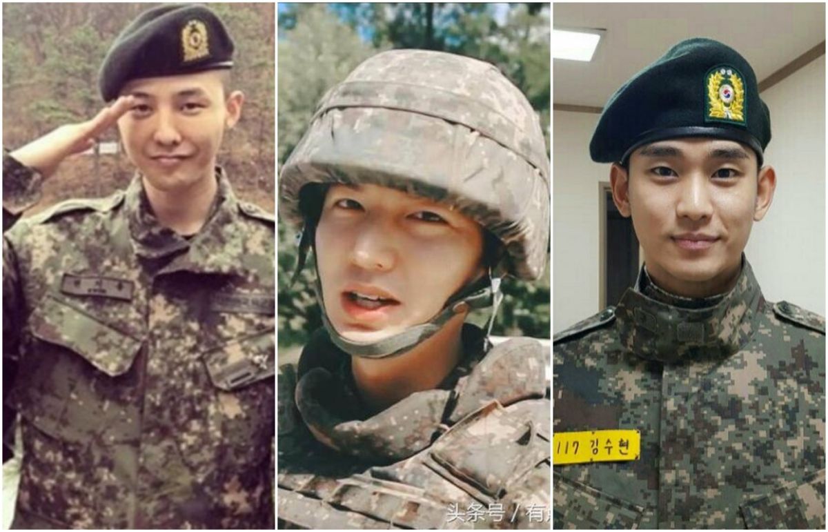 ▲韓國防部打算縮減服役期，GD（左起）、李敏鎬、金秀賢有望早退伍。（圖／翻攝網路、IG）
