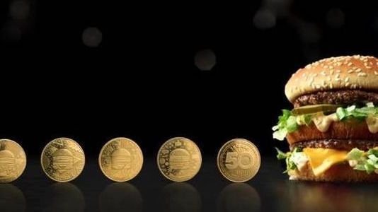 ▲麥當勞於全球推出大麥克幣，一枚大麥克幣可換取一個大麥克堡，經濟學人更以大麥克價格來測量各國貨幣購買力。（圖／翻攝 麥當勞）