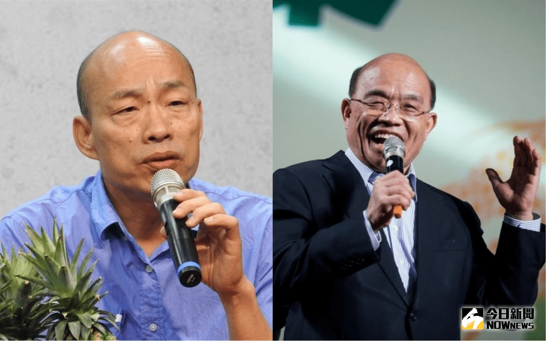 蘇貞昌、韓國瑜，持續為了淹水議題隔空互槓。 (圖/NowNews資料照)