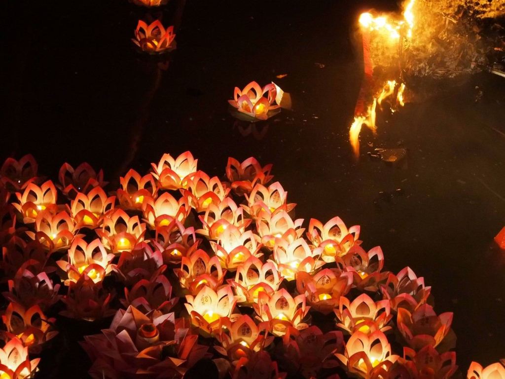 夏夜裡的銀河　帶來幸福的放水燈（圖／保庇）