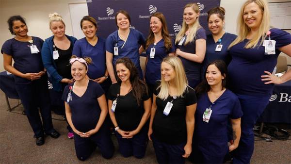 奇蹟巧合！加護病房16名護理師竟同時懷孕

