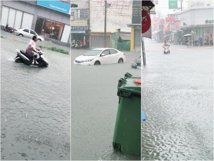 ▲受到 823 暴雨影響，南台灣多處淹水不退，引爆民眾怒火。（圖／翻攝自臉書）