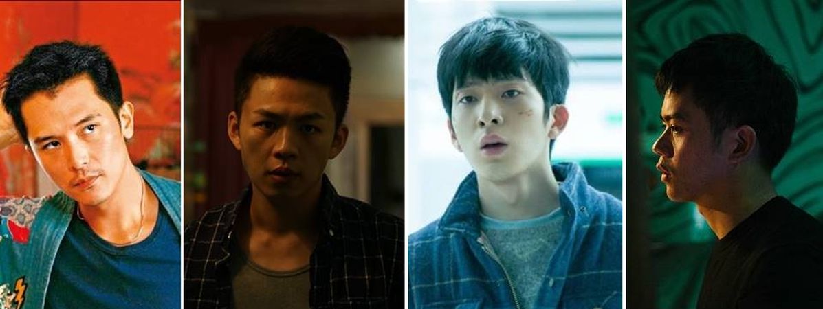 ▲（左起）邱澤、李鴻其、井柏然、李淳入圍本屆金馬男主角希望濃厚。（合成圖，2018.08.23）