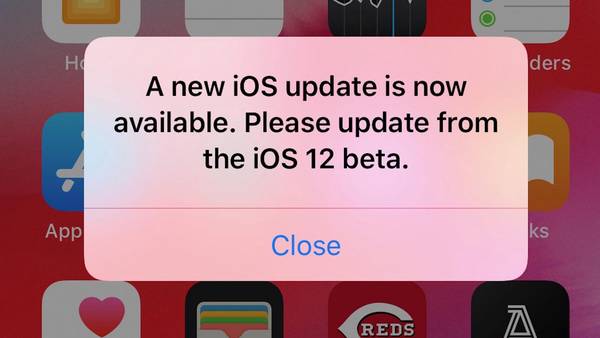 災情頻傳！iOS12 beta錯誤更新提示不斷跳出
