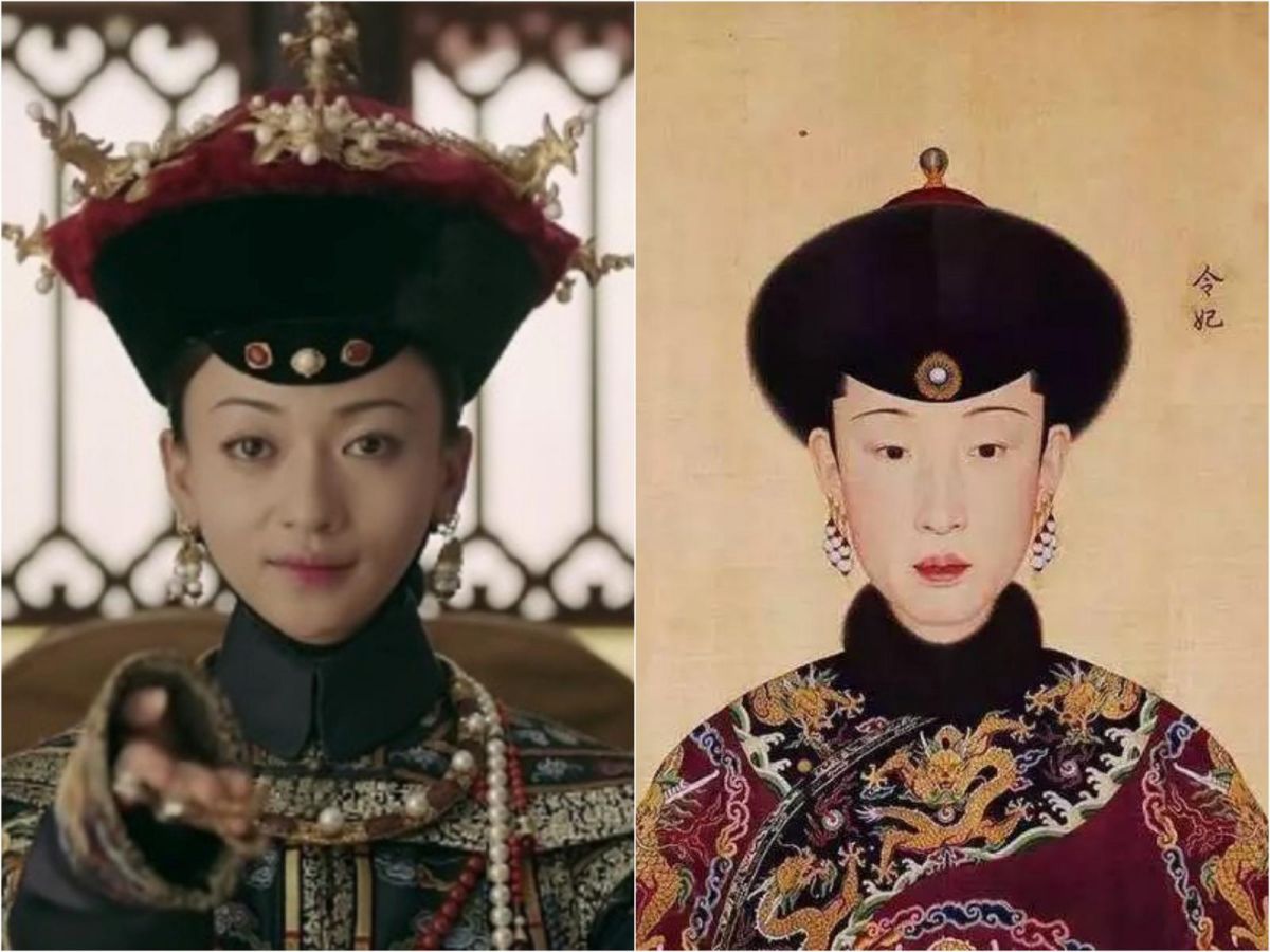 ▲專家認證令妃是「清朝最心機綠茶婊」。（合成圖／翻攝自微博）