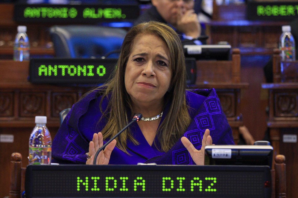 ▲薩爾瓦多執政黨黨鞭迪亞茲否認向台灣索要大量資金，更稱台灣特色「就是把謊言變成真理」。（圖／翻攝自「Nidia Díaz」推特 , 2018.08.28）