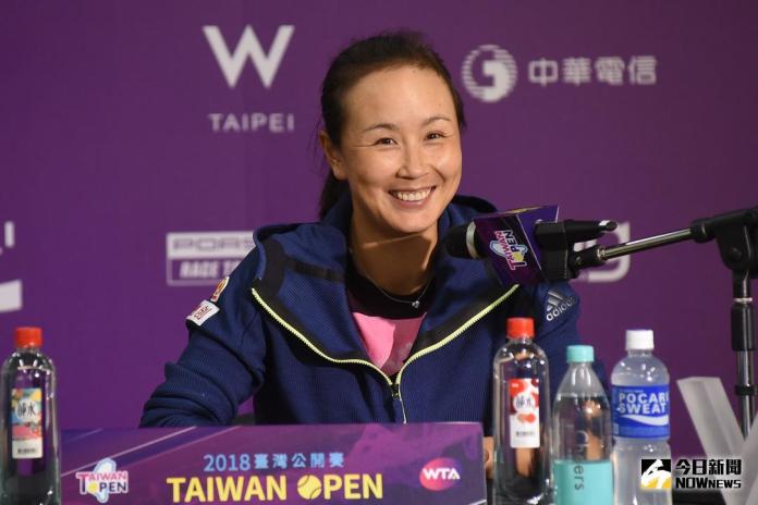 ▲彭帥出席WTA台灣公開賽。（圖／記者陳明安攝，2018.01.30）