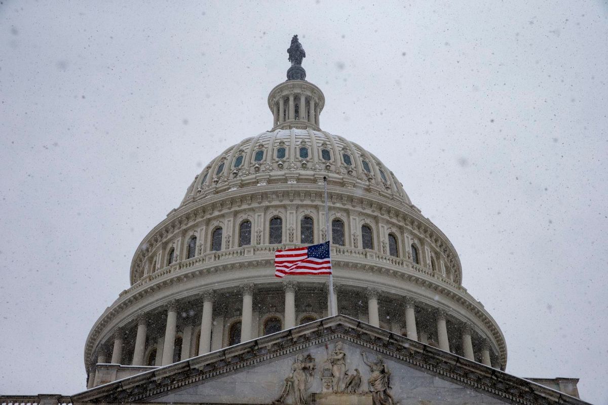 ▲美國聯邦眾議院高票通過一部涉台法案，要求美國國務卿定期檢視對台交往準則，確保準則有助深化及強化美台雙邊關係。圖為美國國會。（圖／達志影像／美聯社）