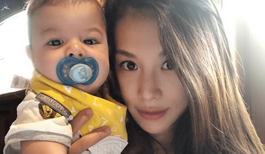 ▲女星艾莉絲替外交官老公生下兒子「威廉弟」。（圖／翻攝艾莉絲臉書 , 2018.08.02）