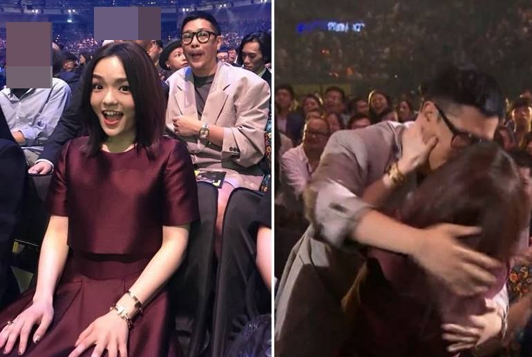 ▲徐佳瑩在今年6月金曲獎，與比爾賈激情擁吻，時隔不到2個月便宣布結婚。（圖／翻攝徐佳瑩臉書，2018.08.05）