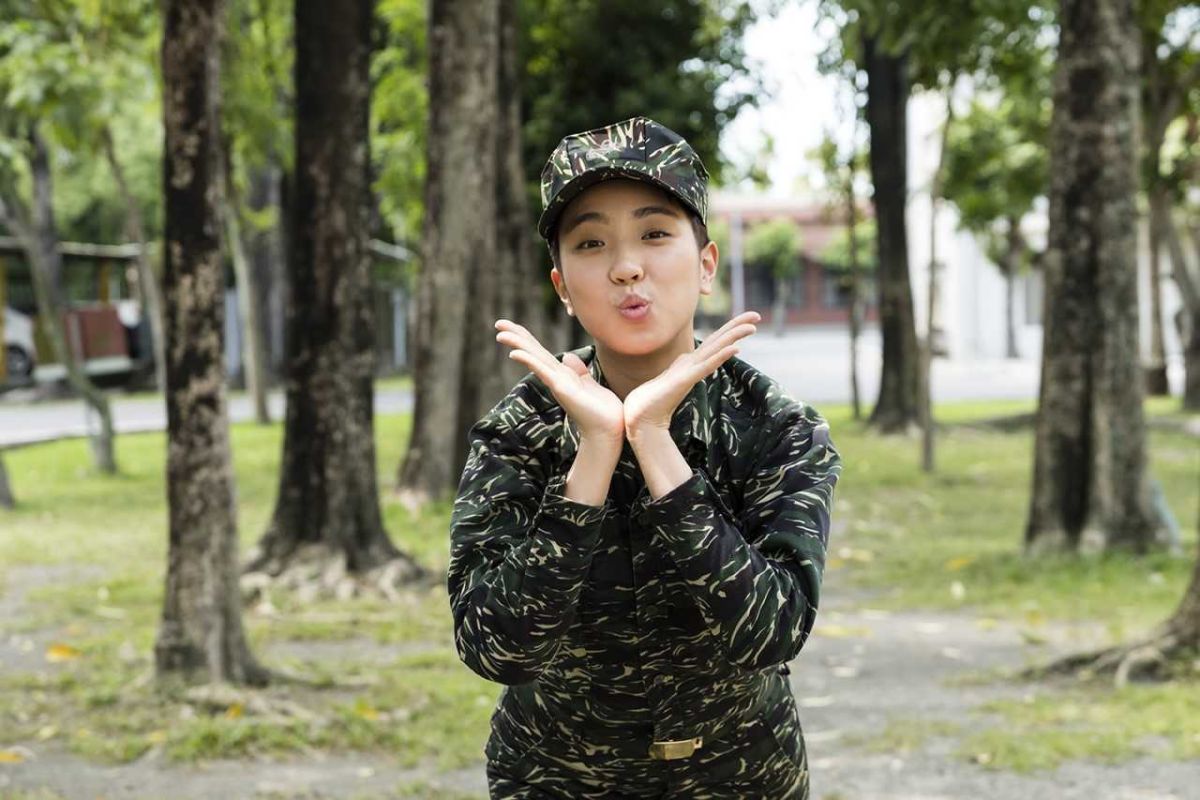 ▲在《女兵》中，飾演葉素娥的梁舒涵老爸是資深攝影師。（圖／TVBS提供，2018.08.07）