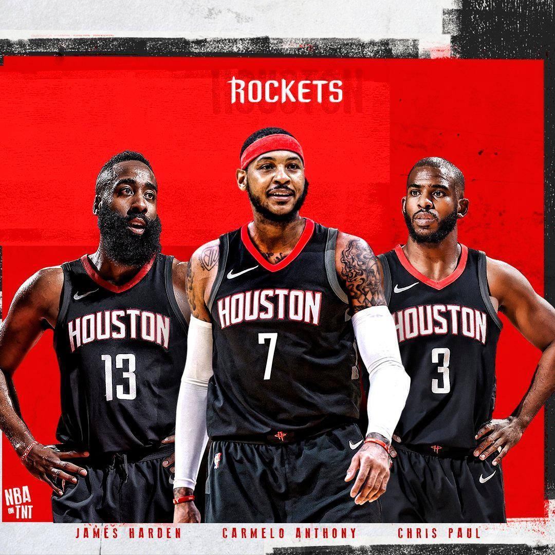 ▲火箭隊迎來「甜瓜」Carmelo Anthony。（圖／取自TNT\\)