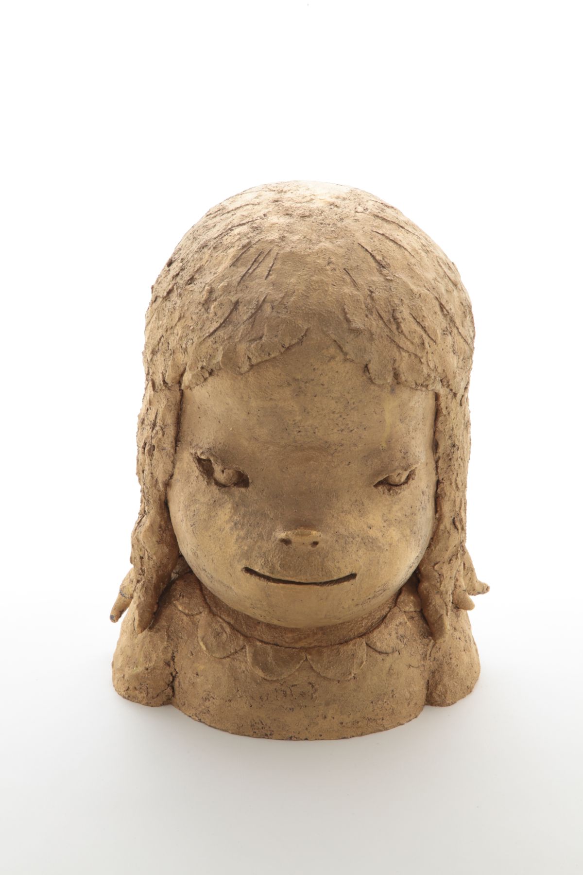 奈良美智在陶博館展出8件陶作，每件都是首次在台曝光。（圖／新北市立鶯歌陶瓷博物館提供）