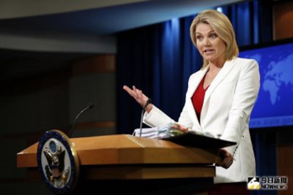 ▲美國國務院發言人諾爾特（Heather Nauert）。（圖／達志影像／美聯社）