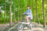 李懿最喜歡大農大富自行車道。（圖／伊林娛樂提供，2018.9.8）