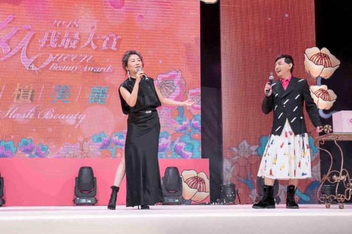 藍心湄、黃子佼出席「2018女人我最大賞」。（圖／TVBS提供）