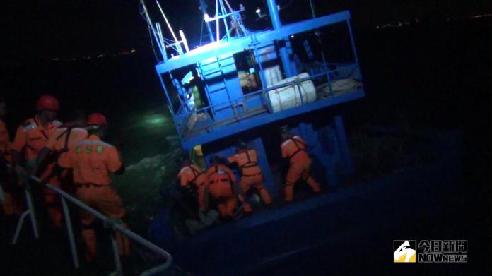 金門海巡隊成功截獲大陸鐵殼漁船　沒入1000公尺流刺網
