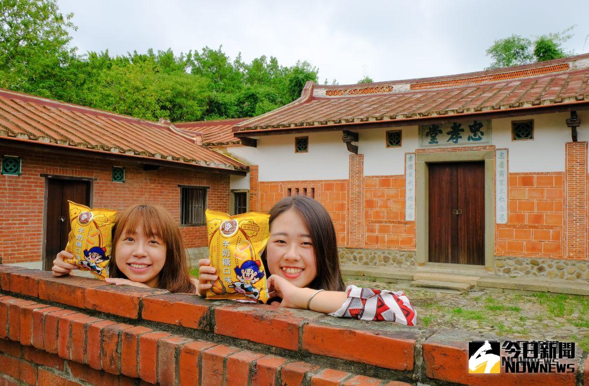 ▲新竹縣「跟著古蹟趣旅行」活動，親子一起認識在地歷史文化。（圖／記者誾宣震攝）