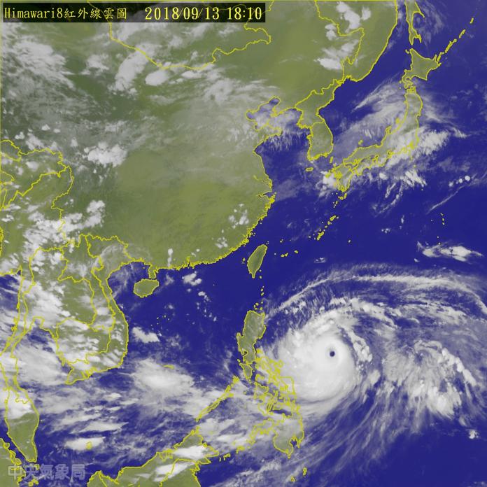 ▲山竹颱風雖然不會直接侵襲台灣，但外圍環流仍有機會為東台灣帶來降雨。（圖／中央氣象局）