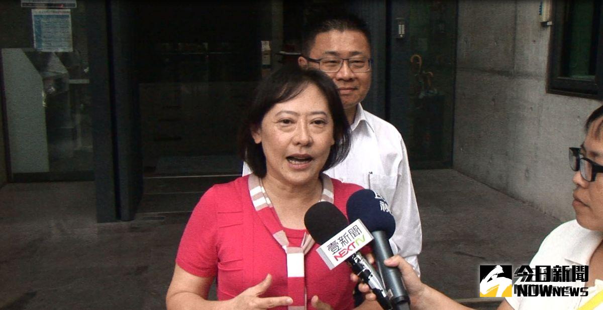 台中市長林佳龍夫人廖婉如，首度針對負面選戰發表看法，期盼選戰回歸政策討論。(圖／柳榮俊攝，2018.9.13)