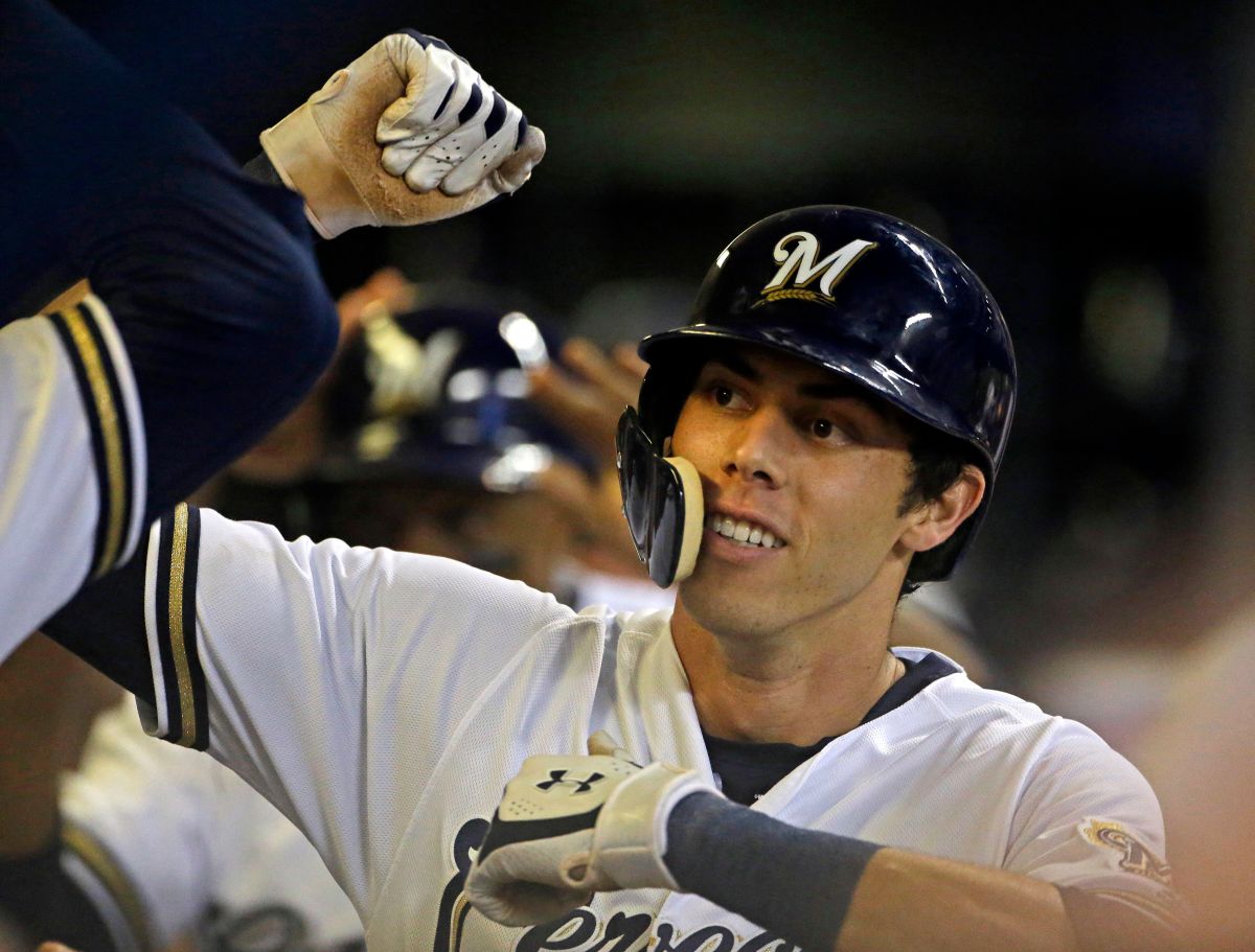 ▲Christian Yelich單季二度完全打擊（圖／美聯社／達志影像）