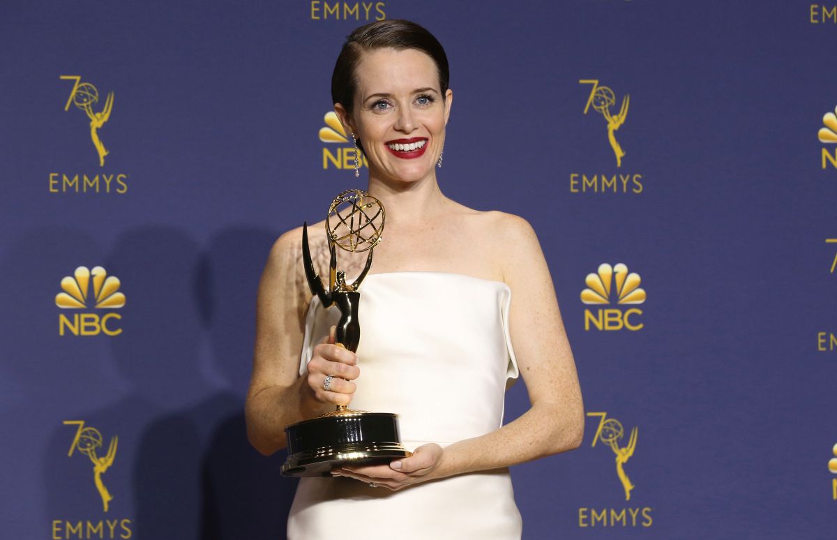 最佳劇情類女主角由克萊兒芙伊獲得。（圖／美聯社）