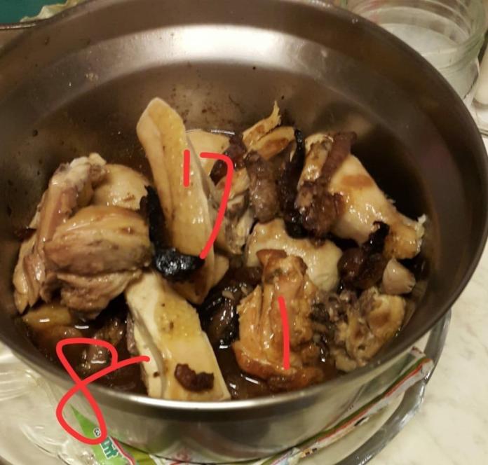 ▲ 女網友分享家中一鍋從中元節到中秋節還吃不完的滷肉，讓她好崩潰。（圖／翻攝自爆料公社）