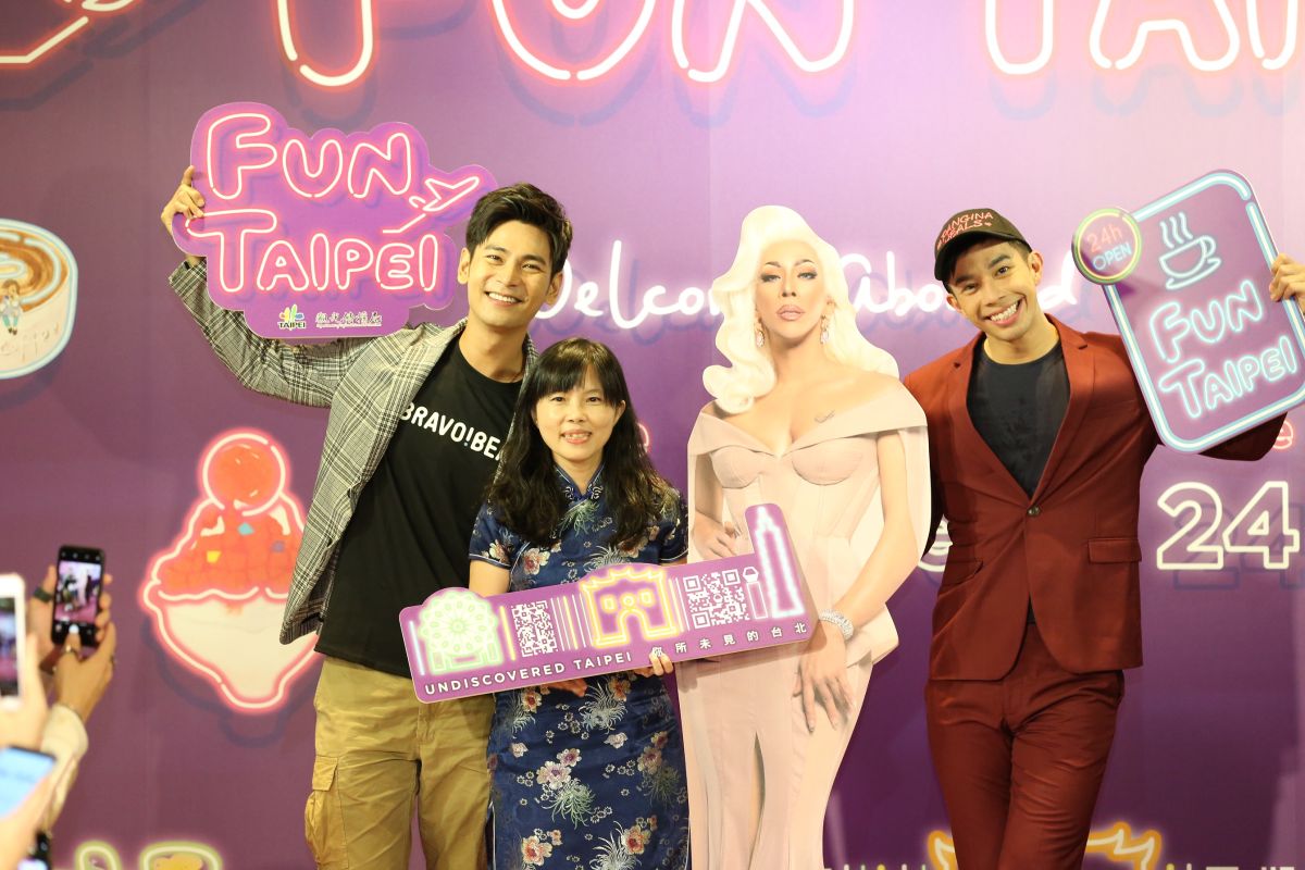 ▲楊子儀(左)因浩子點頭代班。(圖／台北市政府觀傳局提供 , 2018.9.20)