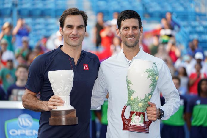 ▲Roger Federer(左)、Novak Djokovic（圖／美聯社／達志影像）