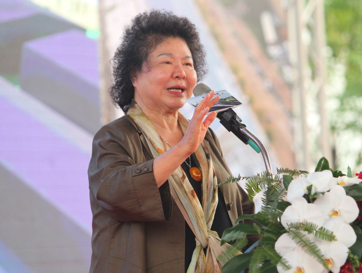 ▲總統府秘書長陳菊致詞。(圖／記者黃守作攝，2018.09.23)